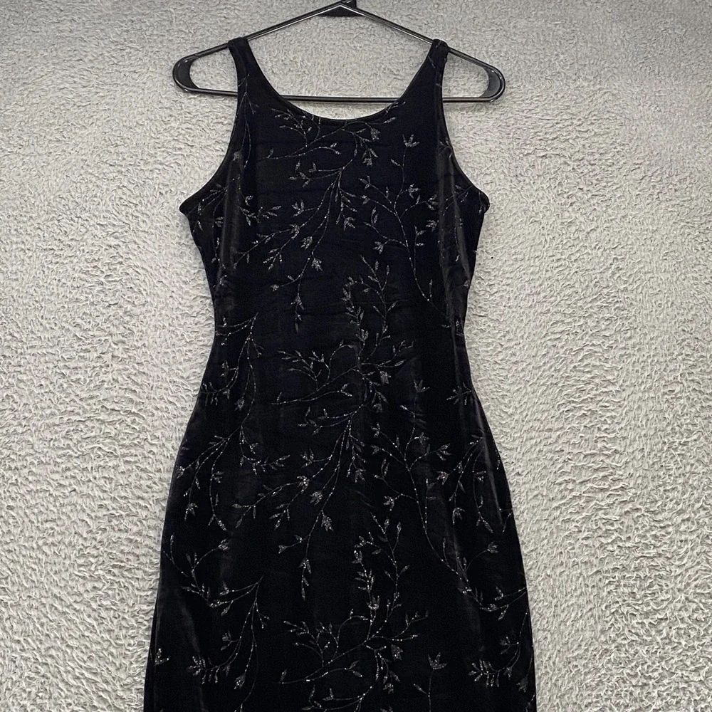Vintage‎ Roberta Dress Womens Small Velvet Whimsigoth Gown Maxi Open Back Prom